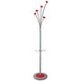 Alba PMFESTY2 Coat Stand, 73 5/8 inch;H x 15 inch;W x 15 inch;D, Red