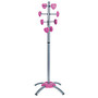 Alba PMKID Coat Stand, Heart-Shaped Pegs, 47 1/4 inch;H, Gray