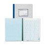 National; Brand Laboratory Research Notebook, 9 1/4 inch; x 11 inch;, Quadrille Ruled, 100 Sheets, Gray/Blue