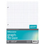 Office Wagon; Brand Quadrille-Ruled Notebook Filler Paper, 8 inch; x 10 1/2 inch;, White, Pack Of 80 Sheets