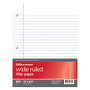 Office Wagon; Brand Ruled Filler Paper, 3-Hole Punched, 16-Lb, Wide Ruled With Margin, 11 inch; x 8 1/2 inch;, Ream Of 500 Sheets