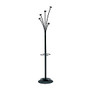 ALBA Tree-Hook Coat Stand With Umbrella Holder, 73 5/8 inch;H x 15 inch;W x 15 inch;D, Black