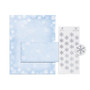 Great Papers! Holiday Stationery Kit, 8 1/2 inch; x 11 inch;, Winter Flakes, Set Of 25