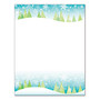 Great Papers! Holiday Stationery, 8 1/2 inch; x 11 inch;, Snowy Trees, Pack Of 80