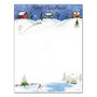 Great Papers!; Holiday Stationery, 8 1/2 inch; x 11 inch;, Folk Art Village, Pack Of 80