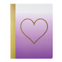 Divoga; Composition Notebook, Hearts Collection, Wide Ruled, 160 Pages (80 Sheets), Purple Ombr&eacute;