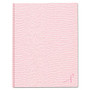 Rediform A10PNK2 Large Executive Ribbon Notebook - 150 Sheets - Printed - Sewn - 18 lb Basis Weight - Letter 8.50 inch; x 11 inch; - White Paper - Pink Cover - Recycled - 1Each