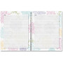 House of Doolittle Whimsical Floral Doodle Notebook - Paper - Hard Cover, Writable Surface, Foldable