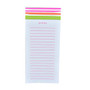 Gartner Studios; Printed Design Magnetic List Pad, 4 inch; x 9 inch;, Multicolor Painted Stripes, 100 Sheets