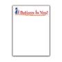 The Master Teacher; I Believe In You Notepads, 4 1/4 inch; x 5 1/2 inch;, 75 Pages, Blue/Orange/Red, Pack Of 2