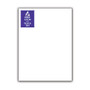 The Master Teacher; Keep Calm and Teach On Notepad, 4 1/4 inch; x 5 1/2 inch;, 75 Sheets, Purple, Pack of 2