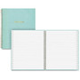Blue sky Notebook - 80 Sheets - Twin Wirebound 6 inch; x 8.50 inch; - Aqua Cover - 1Each