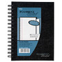 Cambridge; Limited; Business Notebook, 5 3/16 inch; x 8 5/16 inch;, 1 Subject, Legal Ruled, 48 Sheets, Black