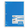 Mead One Subject Notebook - 100 Sheets - Printed - Spiral 8 inch; x 10.50 inch; - White Paper - Assorted Cover - 1Each