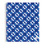 Office Wagon; Brand Fashion Stellar Notebook, 8 inch; x 10 1/2 inch;, Wide Ruled, Blue, 80 Sheets