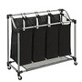 Honey-Can-Do Elite Quad Sorter, Black/Silver