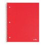 Office Wagon; Brand Stellar Notebook, 8 inch; x 11 inch;, 1 Subject, College Ruled, 200 Pages (100 Sheets), Red