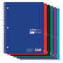Office Wagon; Brand Wirebound Notebook, 3-Hole Punched, 8 1/2 inch; x 11 inch;, 3 Subjects, College Ruled, 120 Sheets, Assorted Colors (No Color Choice)