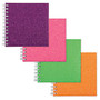 Office Wagon; Glitter Memo Book, 4 inch; x 4 inch;, Custom Ruled, 160 Pages (80 Sheets), Assorted Colors