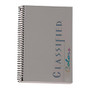 TOPS; Classified&trade; Colors Business Notebook, 5 1/2 inch; x 8 1/2 inch;, 1 Subject, Narrow Ruled, 100 Sheets, Graphite Gray Cover