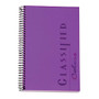TOPS; Classified&trade; Colors Business Notebook, 5 1/2 inch; x 8 1/2 inch;, 1 Subject, Narrow Ruled, 100 Sheets, Orchid Cover