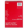 MeadWestvaco Spell-Write Steno Book - 80 Sheets - 6 inch; x 9 inch; - White Paper - 1Each