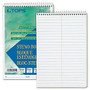 TOPS Steno Book - 80 Sheets - Printed - Wire Bound - 6 inch; x 9 inch; - White Paper - Hardboard Cover - 12 / Pack