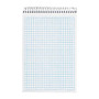 TOPS; NoteWorks; Quad Steno Book With Poly Cover, 6 inch; x 9 inch;, Quadrille Ruled, 100 Sheets, White