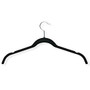 Honey-Can-Do Hangers, Top, Velvet Touch, Black, Set Of 12