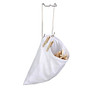 Honey-Can-Do Hanging Clothespin Bags, 11 inch; x 10 inch;, White, Pack Of 2