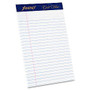 Ampad Gold Fibre Med. Ruled Prem. Jr. Legal Pads - 50 Sheets - Watermark - Stapled/Glued - 5 inch; x 8 inch; - White Paper - 4 / Pack