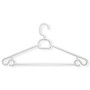 Honey-Can-Do Heavyweight Swivel Hangers, White, Pack Of 30