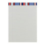Office Wagon; Brand Fashion Legal Note Pad, 8 1/2 inch; x 11 3/4 inch;, Wide Rule, 100 Pages (50 Sheets), Stripe/Gray