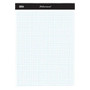 Office Wagon; Brand Perforated Pad, 8 1/2 inch; x 11 3/4 inch;, Quadrille Ruled, 200 Pages (100 Sheets), White