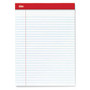 Office Wagon; Brand Perforated Writing Pads, 8 1/2 inch; x 11 3/4 inch;, Legal Ruled, 50 Sheets, White, Pack Of 12 Pads