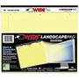 Roaring Spring Wide Landscape College-Rule Pad - 75 Sheets - Printed - Stapled/Tapebound - 20 lb Basis Weight - 11 inch; x 9.50 inch; - Canary Paper - Recycled - 1Each