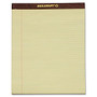 SKILCRAFT; 30% Recycled Perforated Writing Pads, 8 1/2 inch; x 11 inch;, Yellow, Legal Ruled, Pack Of 12 (AbilityOne 7530-01-356-6727)