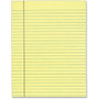 Tops 7522 Gum Top Pad - 50 Sheets - Printed - Glue - 16 lb Basis Weight - Letter 8.50 inch; x 11 inch; - Canary Paper - 12 / Pack