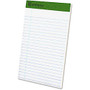 TOPS Recycled Perforated Jr. Legal Rule Pads - 50 Sheets - Printed - 15 lb Basis Weight - 5 inch; x 8 inch;