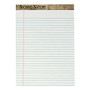 TOPS; Second Nature; 100% Recycled 18-Lb Writing Pads, 8 1/2 inch; x 11 3/4 inch;, Legal Ruled, 50 Sheets, White, Pack Of 12 Pads