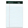 TOPS&trade; Double Docket; Writing Pads, 5 inch; x 8 inch;, Narrow Ruled, 50 Sheets, White, Pack Of 12 Pads