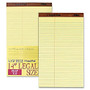 TOPS&trade; Law-Ruled Writing Pad, 8 1/2 inch; x 14 inch;, 50 Sheets, Canary