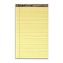 TOPS&trade; Second Nature; 50% Recycled 15-Lb Writing Pads, 8 1/2 inch; x 14 inch;, Legal Ruled, 50 Sheets, Canary, Pack Of 12 Pads