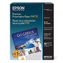 Epson; Premium Presentation Paper, 8 1/2 inch; x 11 inch;, 45 Lb, Pack Of 50 Sheets