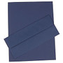 JAM Paper; Business Stationery Set, 8 1/2 inch; x 11 inch;, Presidential Blue, Set Of 50 Sheets And 50 Envelopes