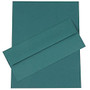JAM Paper; Business Stationery Set, 8 1/2 inch; x 11 inch;, Teal, Set Of 50 Sheets And 50 Envelopes