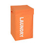 Honey-Can-Do Square Hamper With Lid, 23 1/2 inch; x 14 inch; x 14 inch;, Orange Print