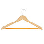 Honey-Can-Do Suit Hangers, 9 inch;H x 1/2 inch;W x 17 3/4 inch;D, Maple, Pack Of 24