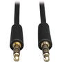 Tripp Lite 3ft Mini Stereo Audio Dubbing Cable 3.5mm Connectors M/M 3'