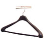 Lorell; Suit Hangers, 17 inch;, Black, Pack Of 24